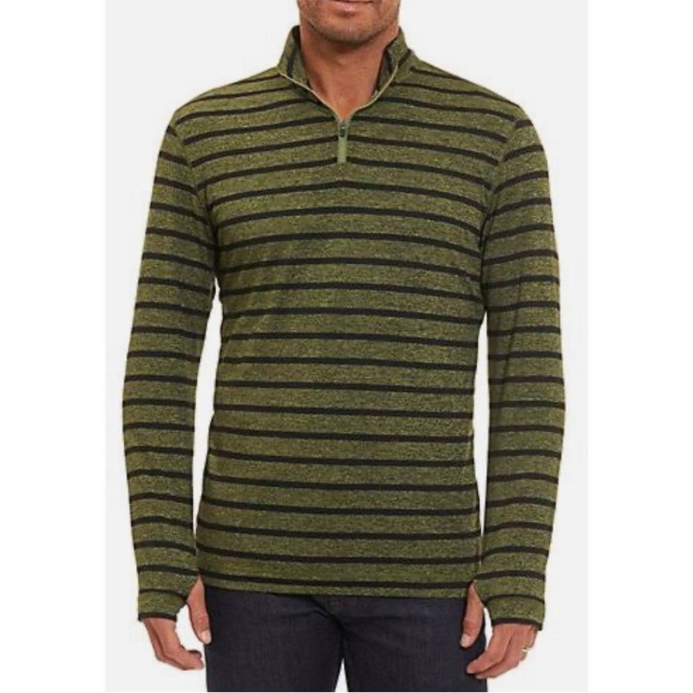 Robert Graham quarter zip stretch shirt